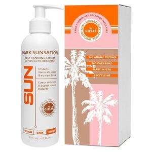 Unopened* Sun Laboratories By Giesee Dark Sunsation Sunless Tanning Lotion 8 oz